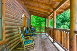 Front porch with rockers for your relaxation