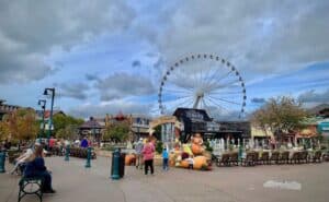 island in pigeon forge during fall