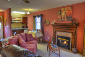 Trillium Cottage Sitting room and Kitchenette