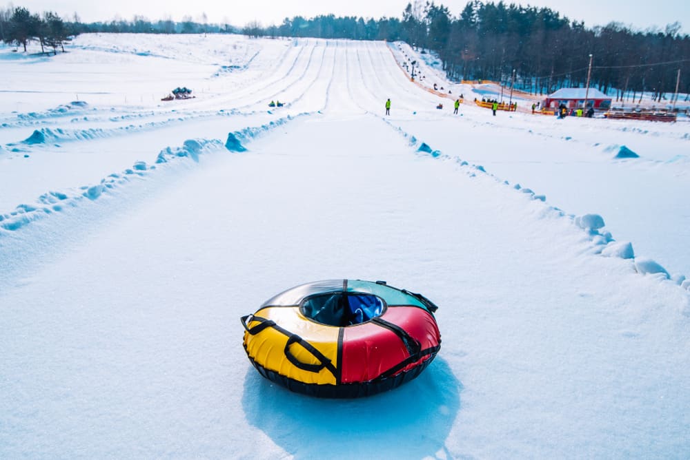 snow tubing- the best smoky mountains winter activities