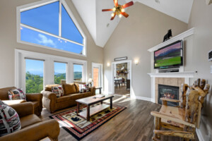Step into the Living Room and youll be greeted by a sea of mountains. 