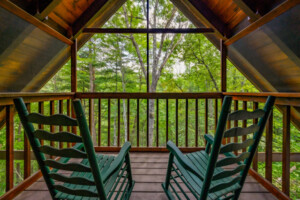 Gypsy Road Wears Valley Log Cabin  - Screen Porch off Master