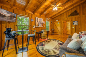 Gypsy Road Wears Valley Log Cabin - Upper Level Loft Area