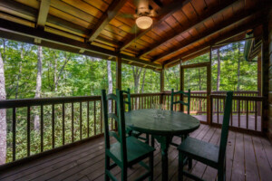 Gypsy Road Wears Valley Log Cabin - Lower Level Covered Deck