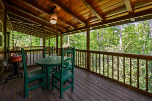 Gypsy Road Wears Valley Log Cabin - Lower Level Covered Deck