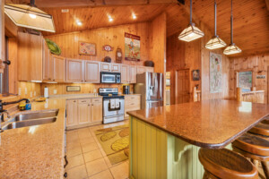 Fully stocked kitchen