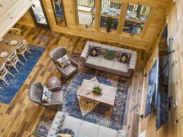 High Ceiling Living Room