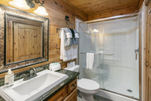 Main floor bathroom for king bedroom