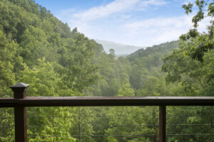 Mountain view from deck