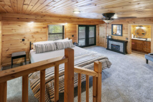 Lower king bedroom suite w/private balcony for morning coffee