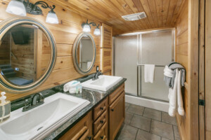 Lower bedroom bathroom. 