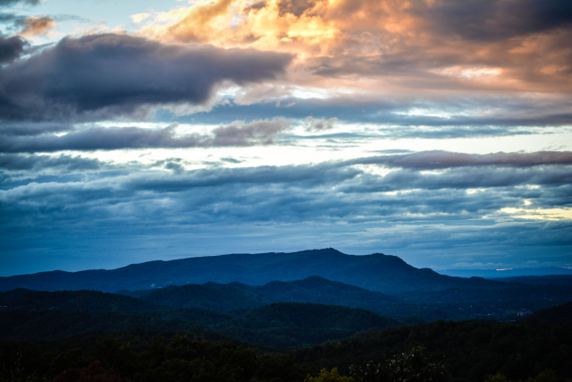 Sunrise from our deck. 