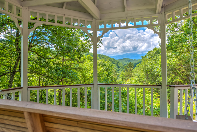 Views from inside the gazebo