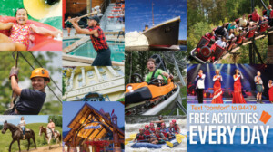 Receive $470 worth of attraction tickets for each day of your stay plus check-out day.   11 attractions as shown here = 11 tickets each day.  Text comfort to 94479 to learn more