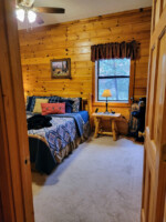 Downstairs King Bedroom with attached bathroom