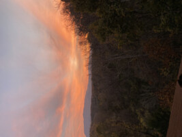 Sunset from the porch