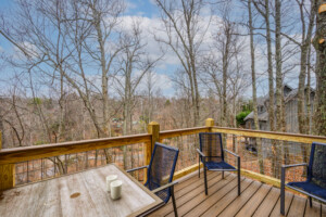 Sip your morning coffee on the rear deck with wooded views!