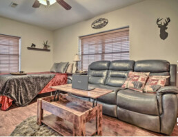 Living room w/ queen bed