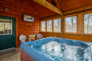 Hot Tub- enclose room with Ruku TV