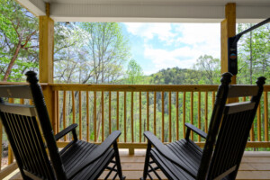 Enjoy front porch rocking with a view