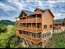 Amazing cabin perched on the highest ridge of our community with the best views.
