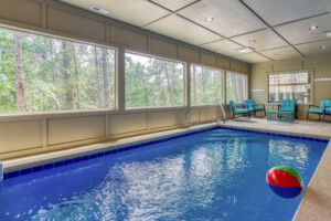 Indoor pool with keypad access