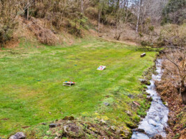 Large yard for yard games.