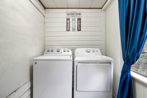 In unit Washer and Dryer for guest use.
