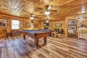 Lower level large game room