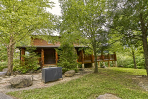 The large side yard provides a large open space