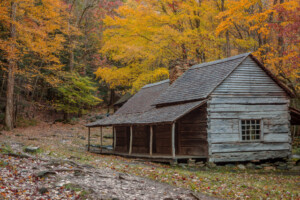 Take the Roaring Fork scenic drive to see Ogle cabin