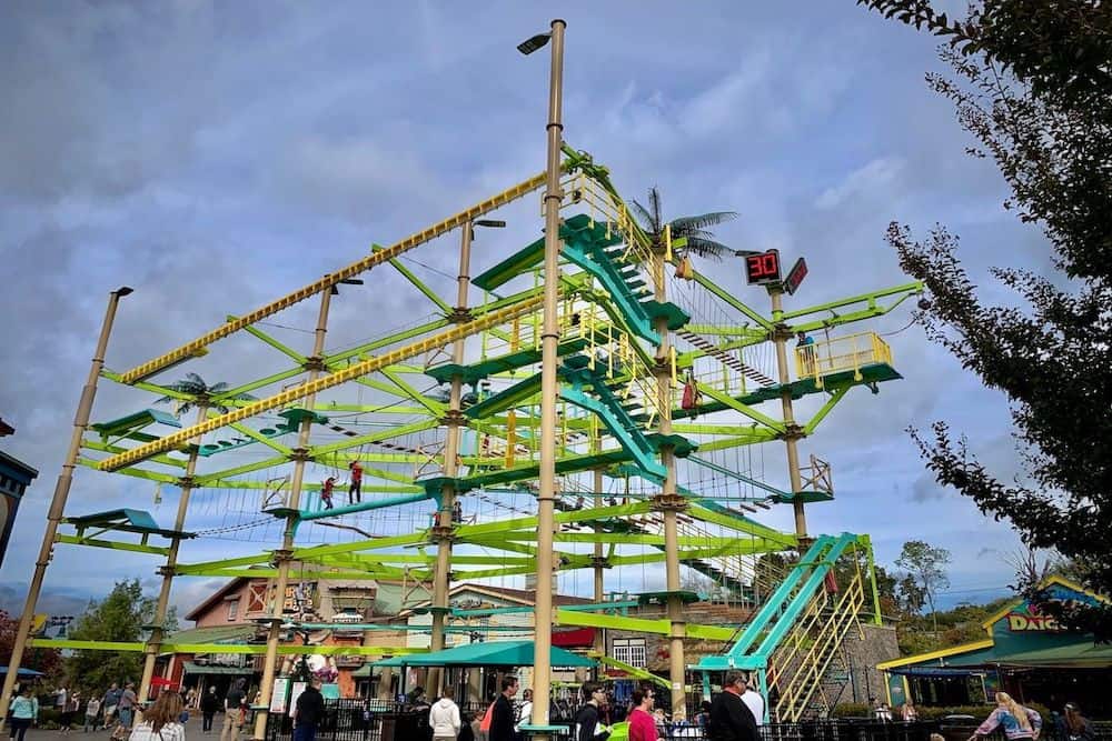 Ropes Course at The Island in Pigeon Forge