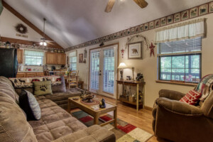 Open concept living room and kitchen