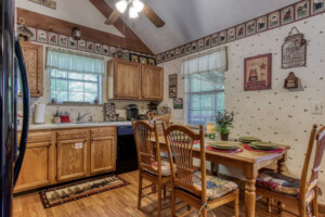 Kitchen with eating area