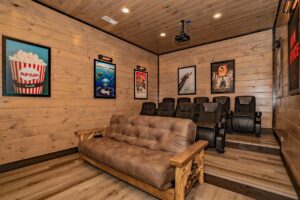home theater in Friendship Mountain Retreat