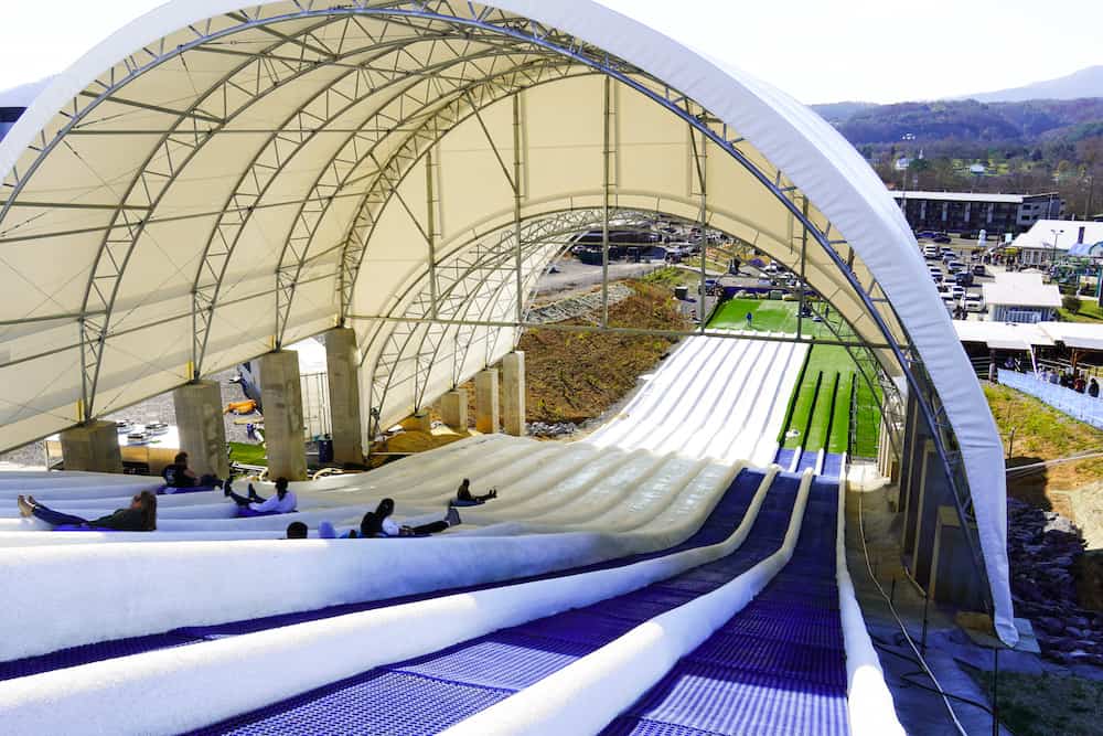 largest tubing hill in Tennessee at Smoky Mountain Snowpark