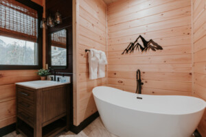 Relax in the soaking tub!