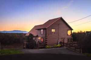 Cabin overlooking the Smokies