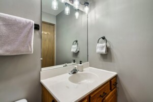 Master bathroom and sink