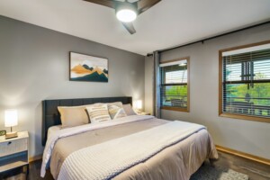 Second king bedroom with mountain views