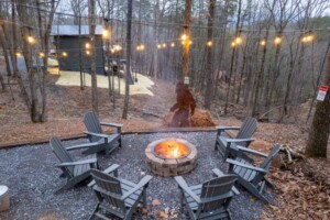 Fire Pit w/Party Lights