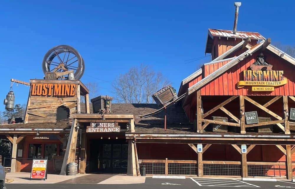 lost mine mountain coaster in pigeon forge