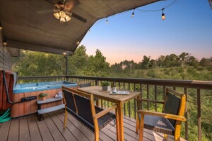 Great hot tub with a view