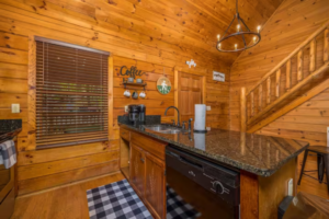 Brand new microwave and fridge in kitchen!