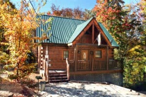 Autumn Breeze cabin during fall