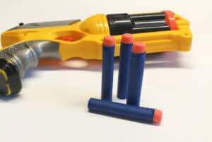 nerf gun and bullets