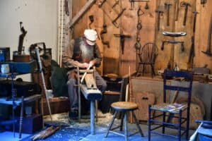 Wood carver at Dollywood