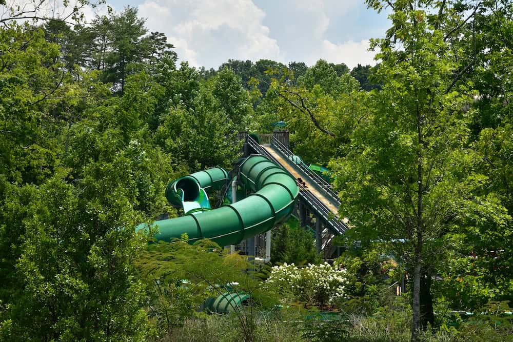 water slide at splash country