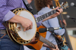 banjo player in a band