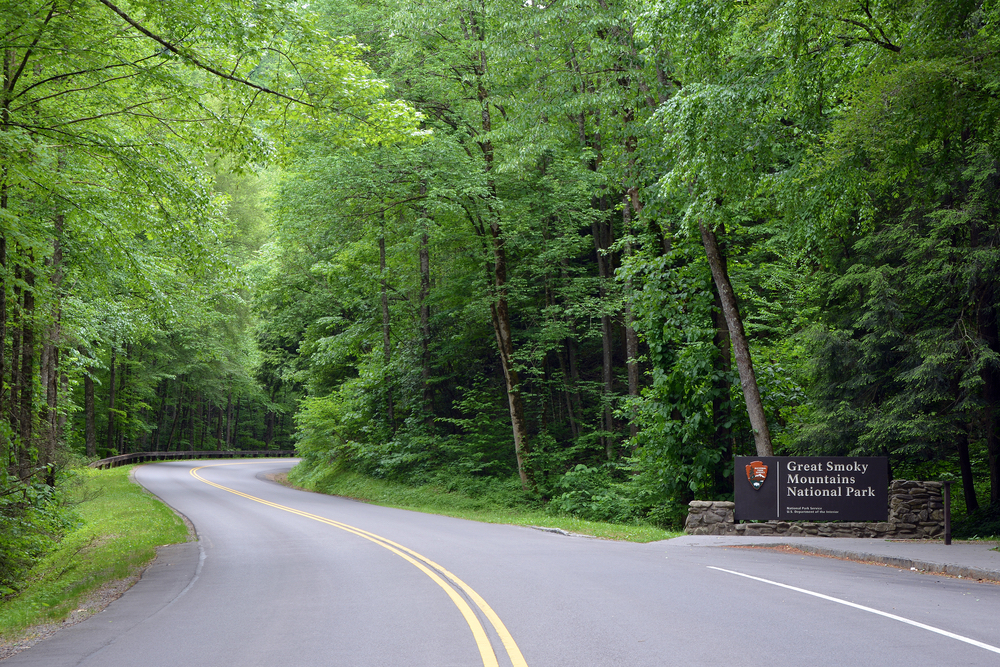 entrance to Great Smoky Mountains National Park